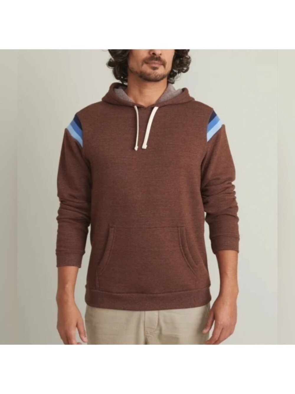 MARINE LAYER BANKS PULLOVER SWEATER IN BROWN SIZE M!